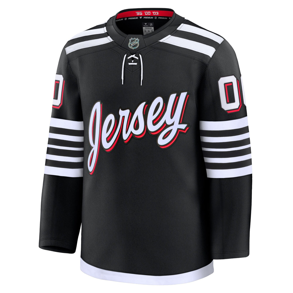 New Jersey Devils Black Alternate Premium Custom Jersey