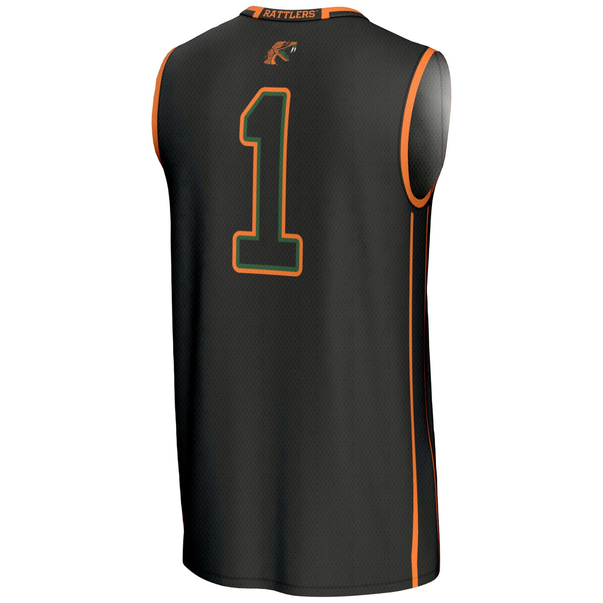 #1 Black Florida A&M Rattlers Lightweight Basketball Jersey