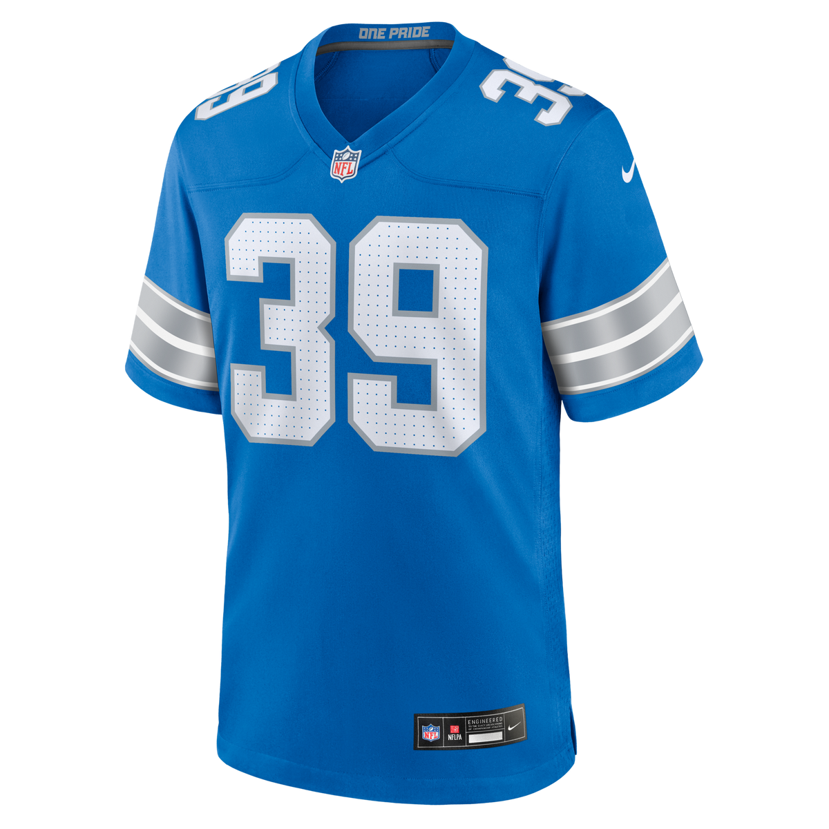 Detroit Lions Jake Bates Blue Team Game Football Jersey