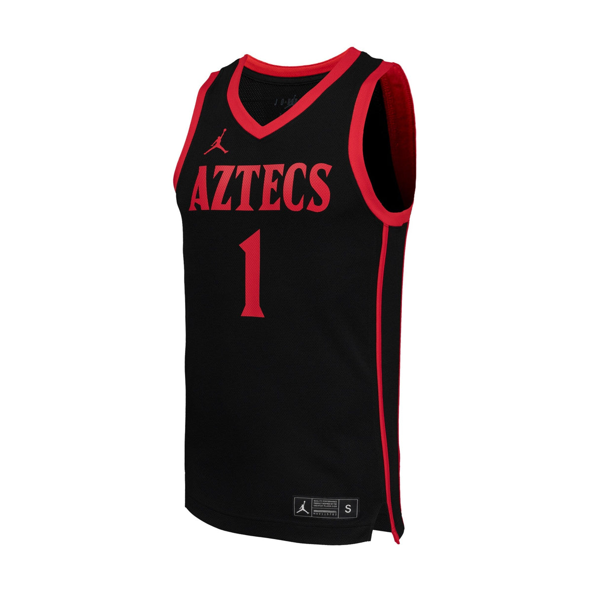 #1 Black San Diego State Aztecs Replica Basketball Jersey - Style 202319063