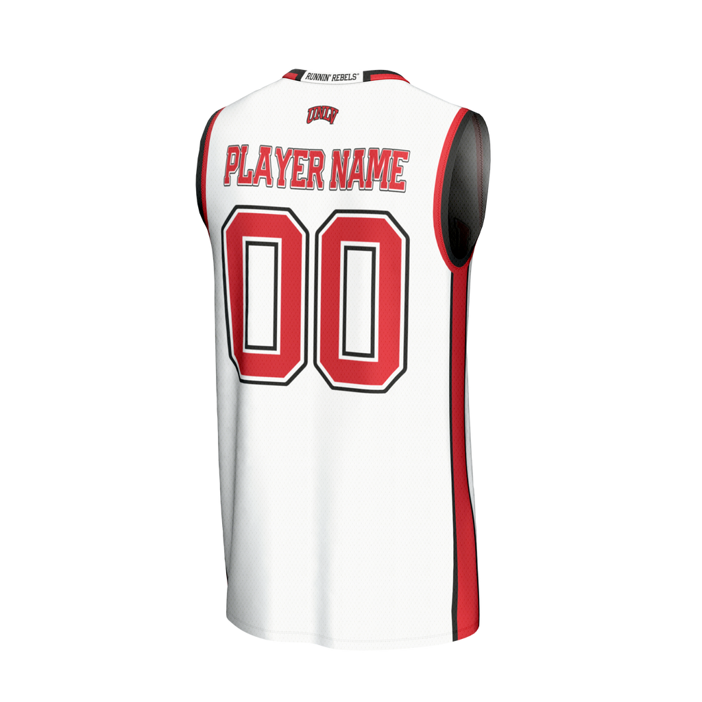 UNLV Rebels Basketball NIL Pick-A-Player Lightweight Basketball Fashion Jersey - White