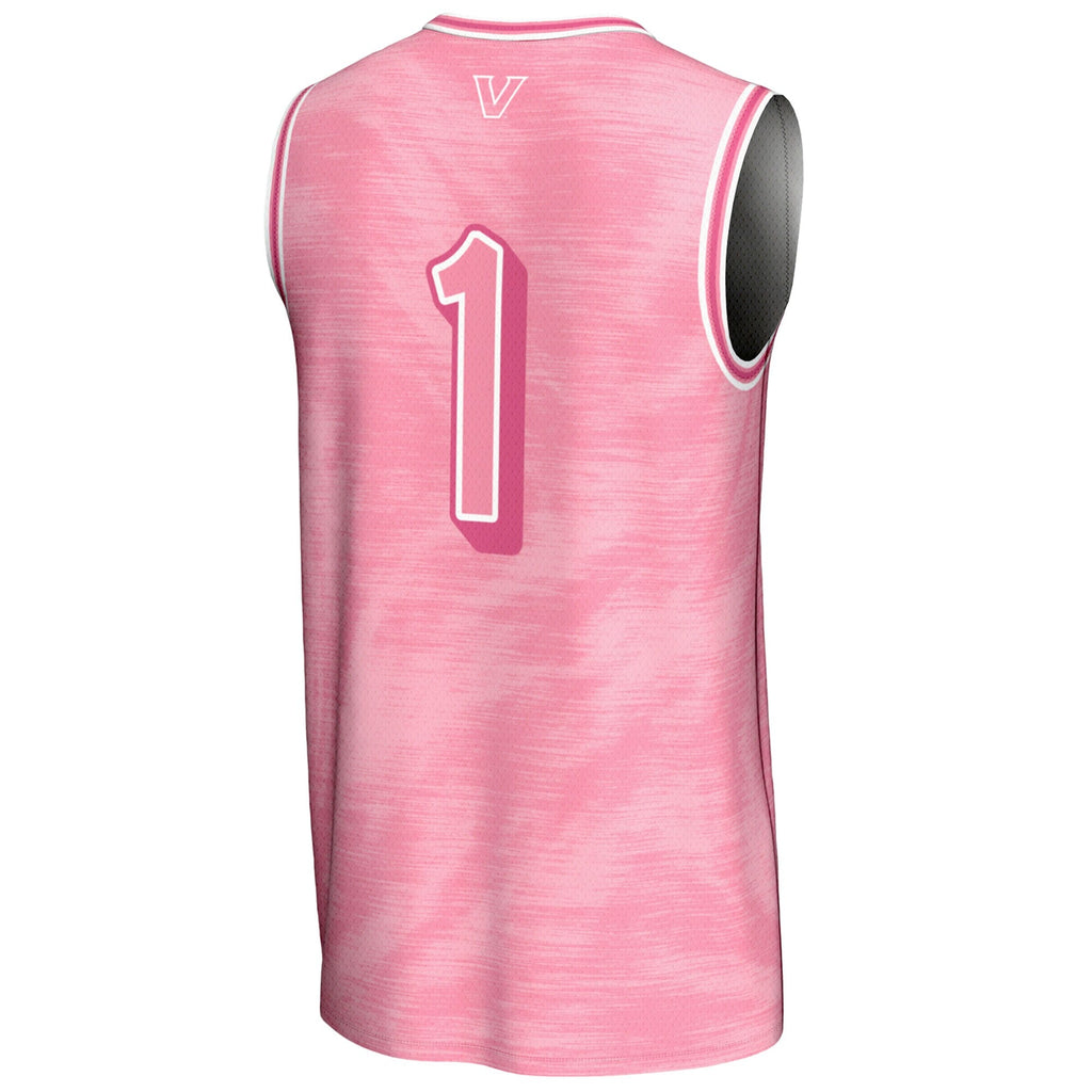 #1 Pink Vanderbilt Commodores Lightweight Basketball Fashion Jersey