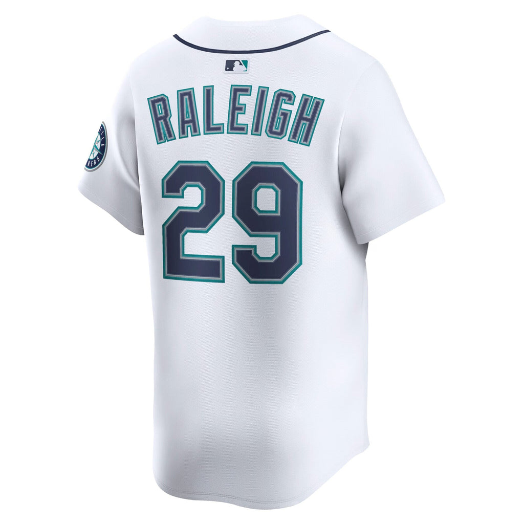 Seattle Mariners Cal Raleigh White Home Limited Player Baseball Jersey