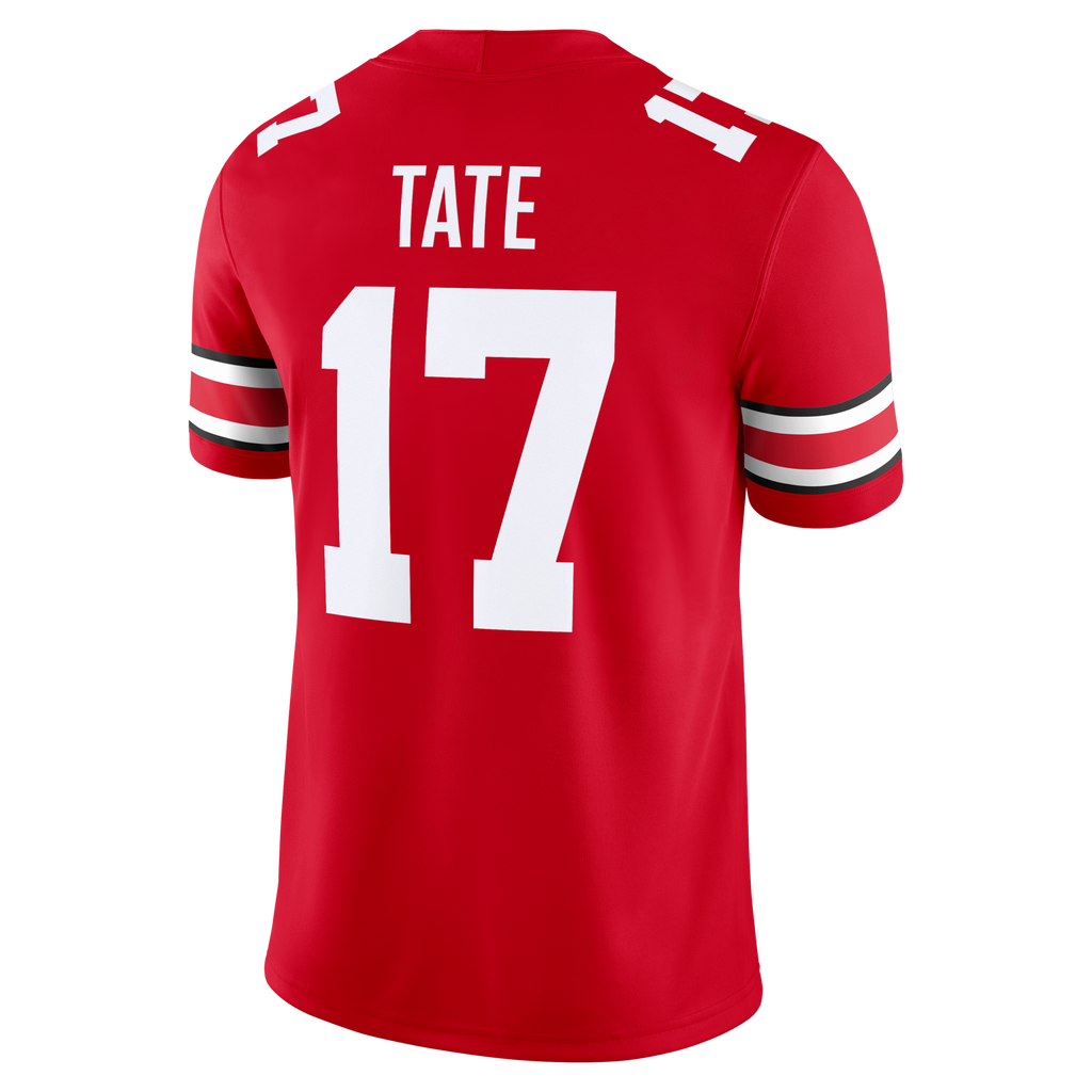 Carnell Tate Scarlet Ohio State Buckeyes Game Jersey