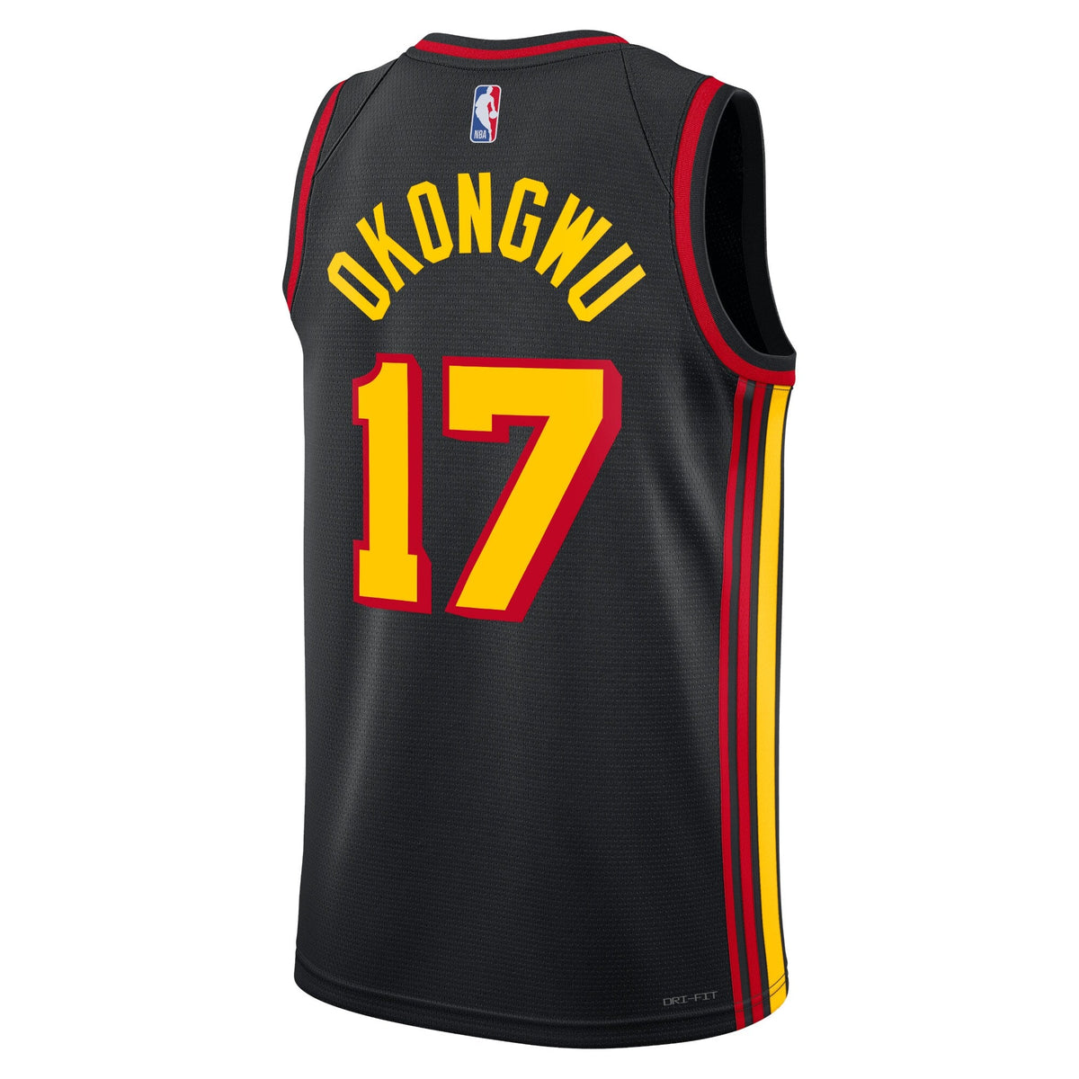 Atlanta Hawks Statement Edition Swingman Jersey - Black - Onyeka Okongwu