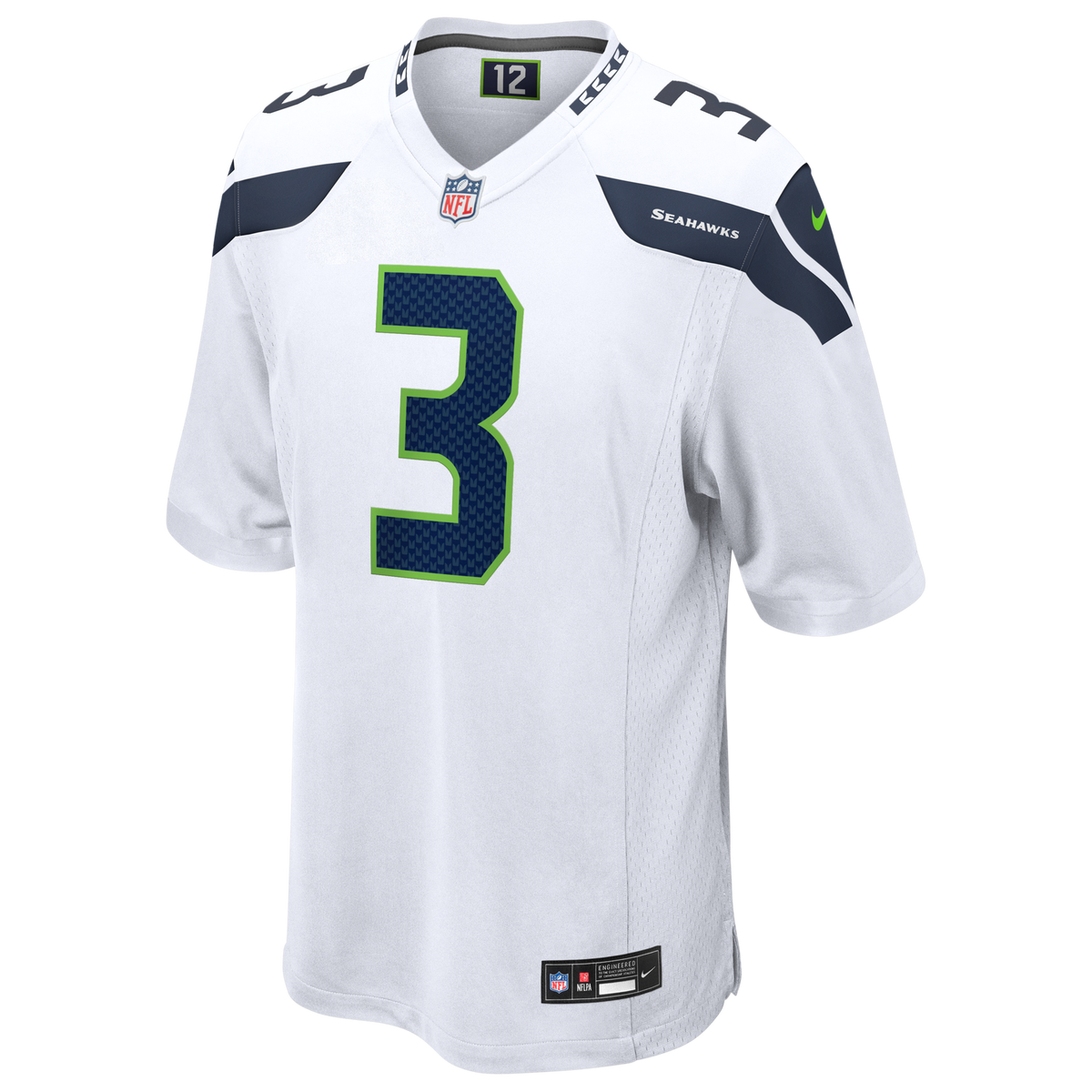 Seattle Seahawks Nick Emmanwori White Game Football Jersey