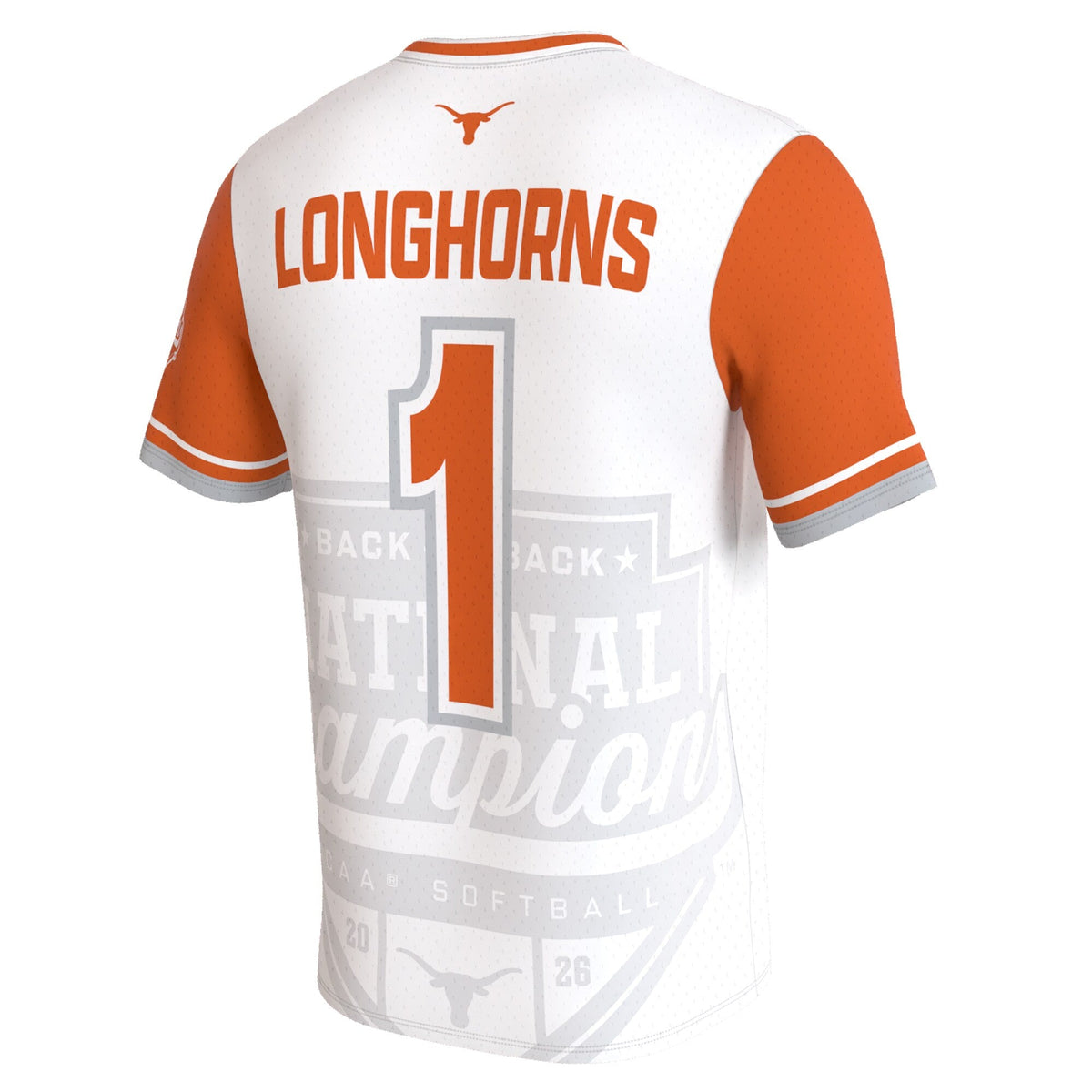 Texas Longhorns 2026 NCAA Softball National Champions Lightweight Commemorative Softball Jersey - White