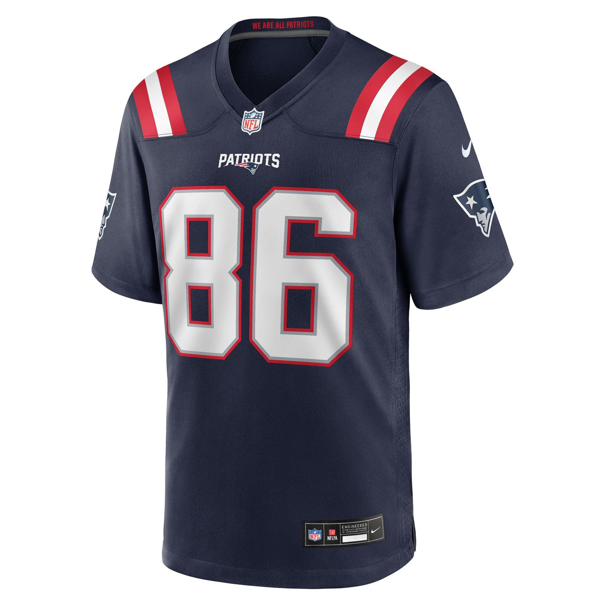 New England Patriots Efton Chism III Navy Team Game Football Jersey