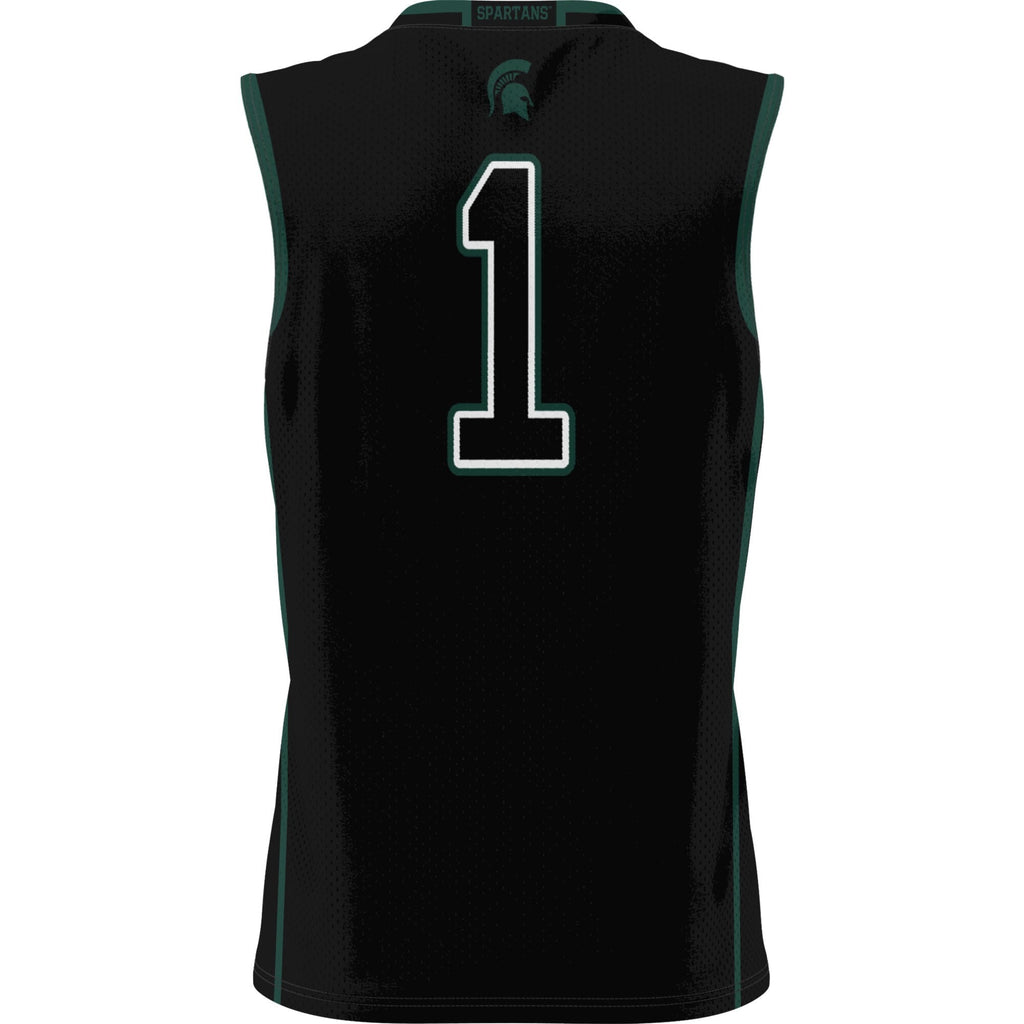#1 Michigan State Spartans Lightweight Basketball Jersey - Black