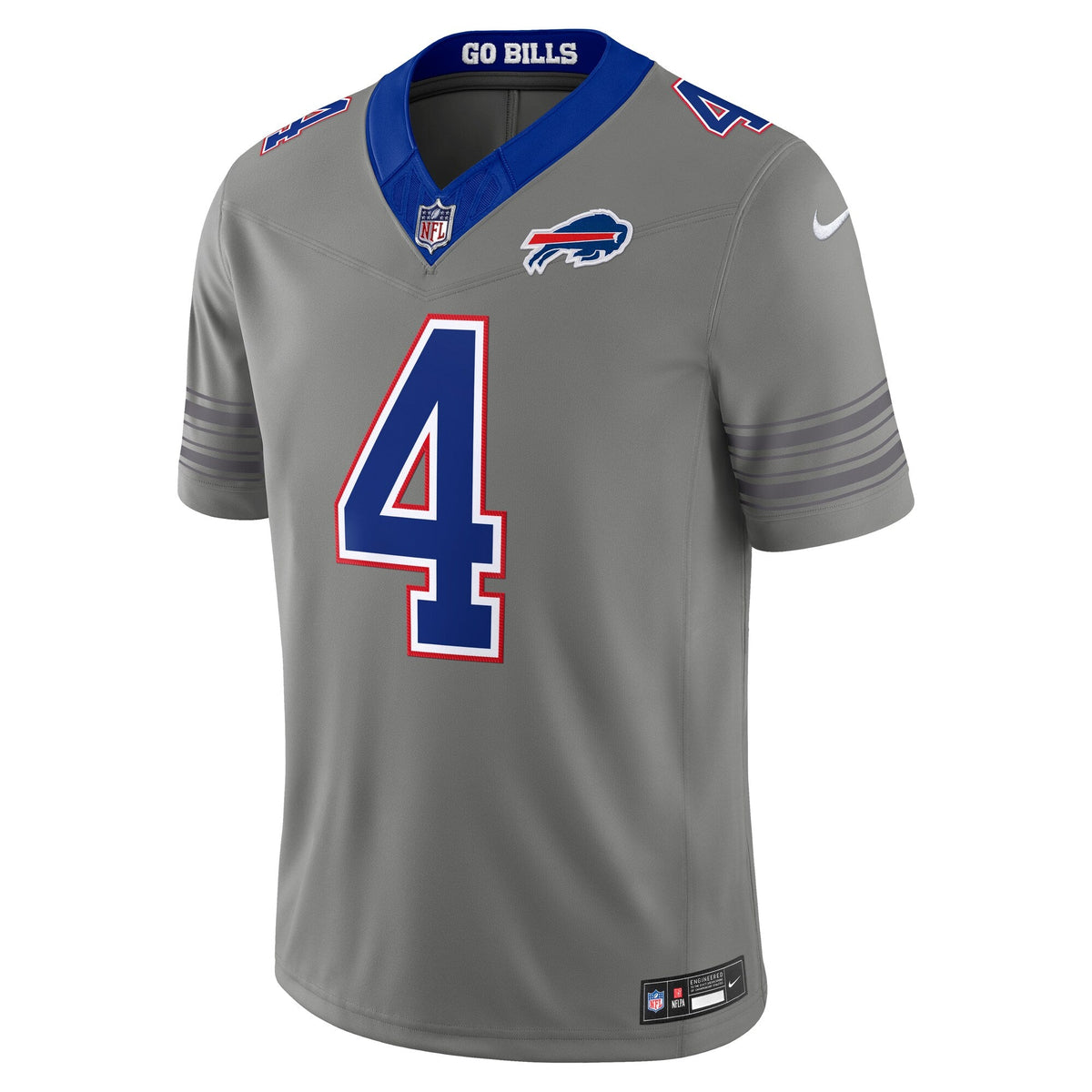 Buffalo Bills James Cook III Gray Nickel City Vapor F.U.S.E. Stitched Limited Football Jersey