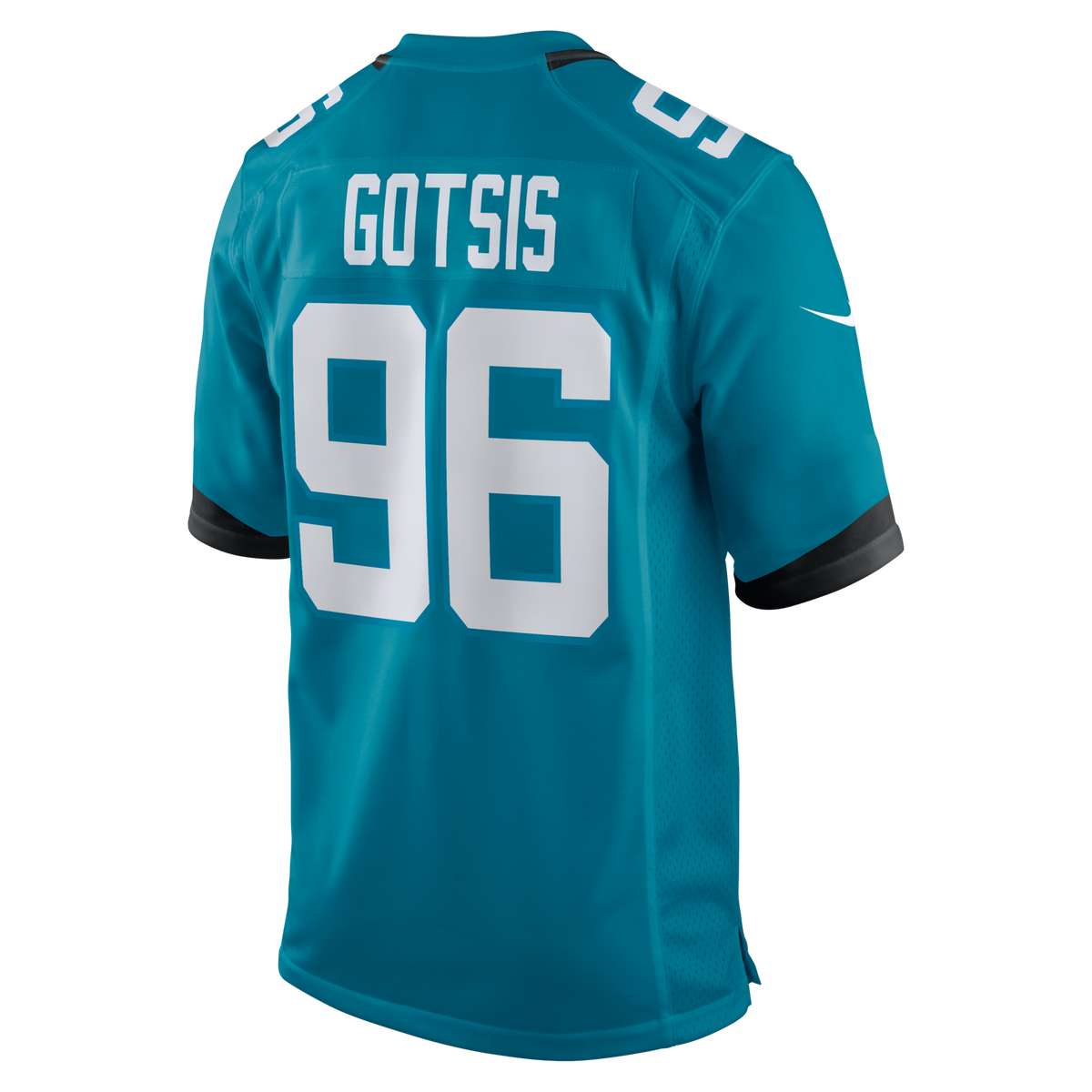 Jacksonville Jaguars Adam Gotsis Teal Game Football Jersey