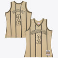 Charlotte Hornets Larry Johnson 1992 Swingman Jersey - Khaki
