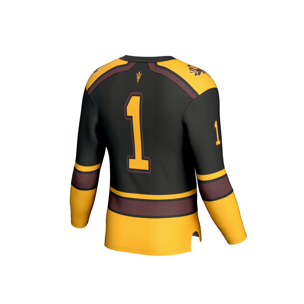 Arizona State Sun Devils Lightweight Hockey Fashion Jersey - Black