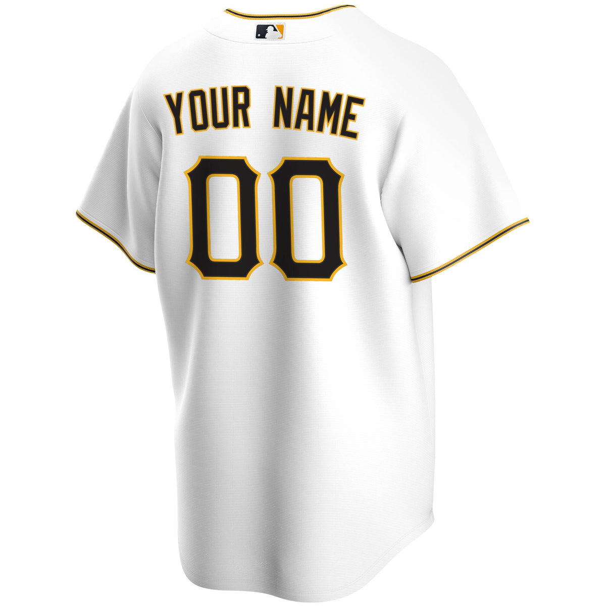 Pittsburgh Pirates White Home Replica Custom Baseball Jersey