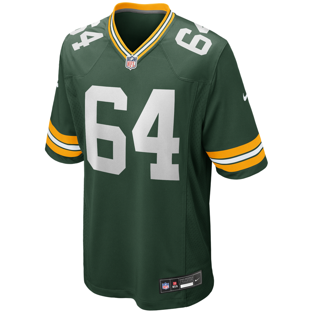 Green Bay Packers Jerry Kramer Green Game Retired Player Football Jersey