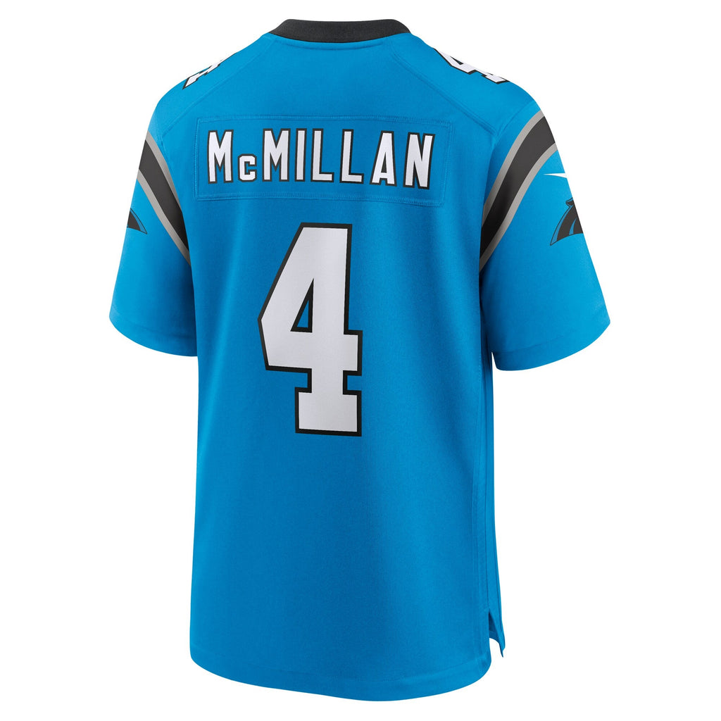 Carolina Panthers Tetairoa McMillan Blue Alternate Game Football Jersey