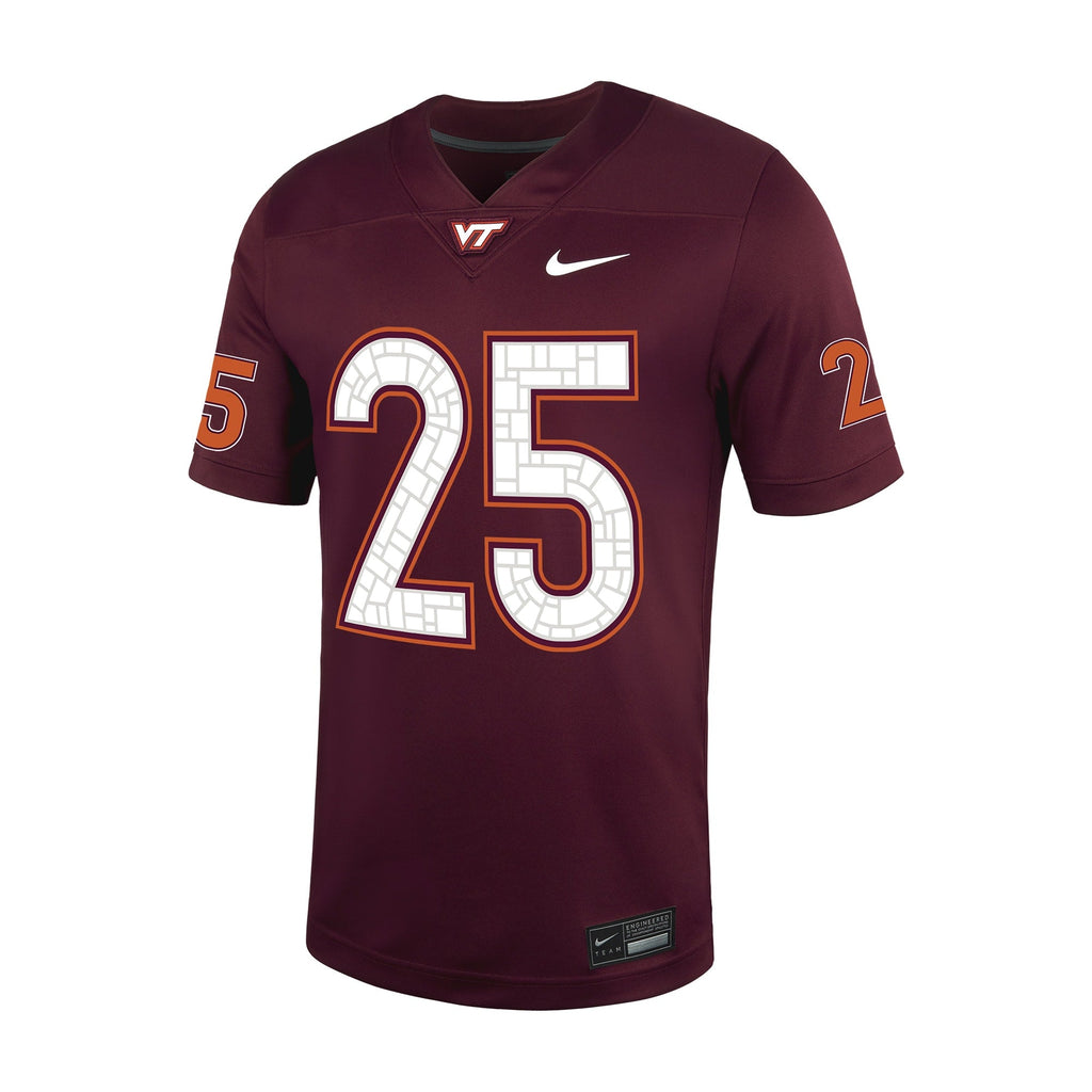 #25 Maroon Virginia Tech Hokies Untouchable Football Jersey