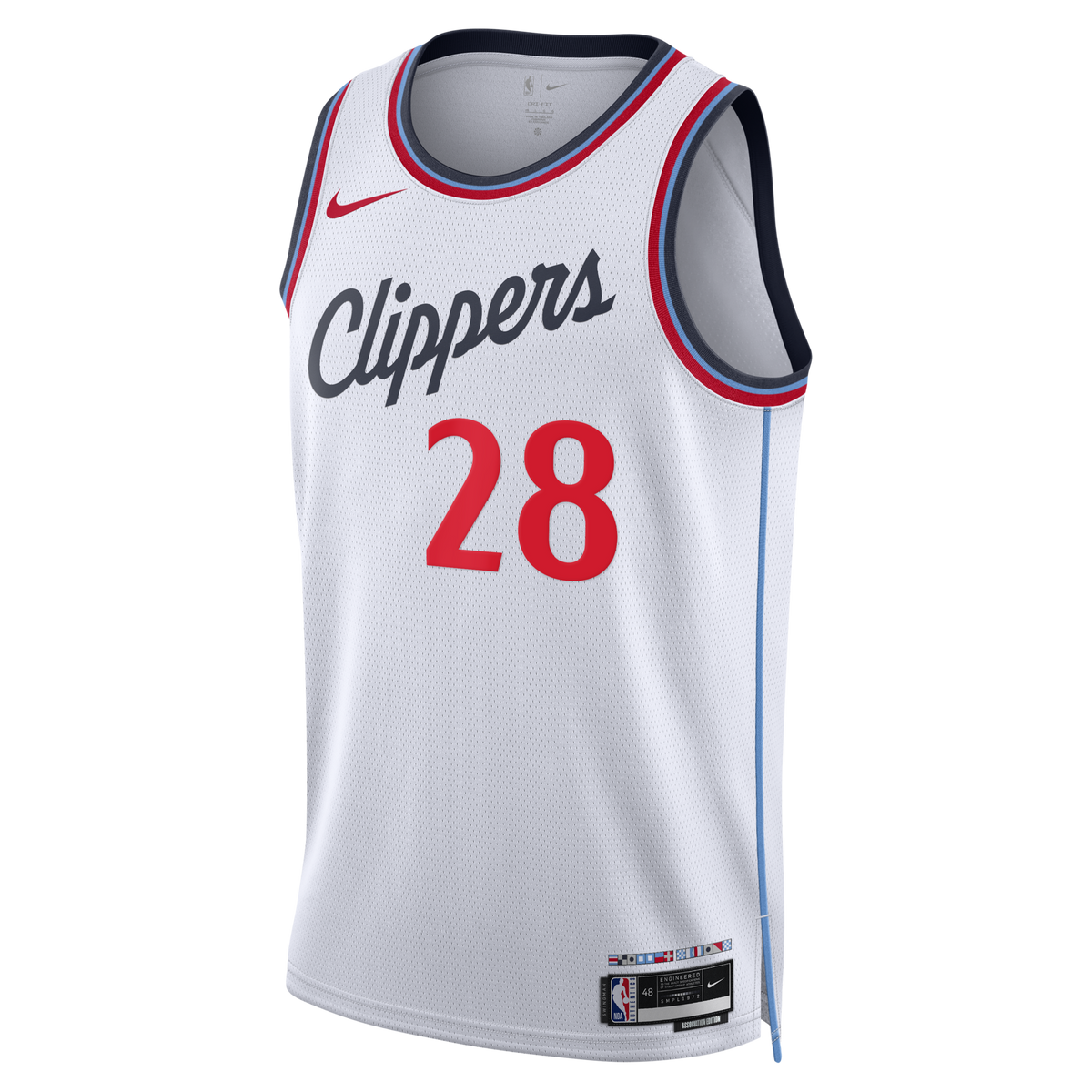 Los Angeles Clippers Replica Association Edition Swingman Jersey - White - Rui Hachimura