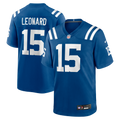 Indianapolis Colts Riley Leonard Royal Team Game Football Jersey