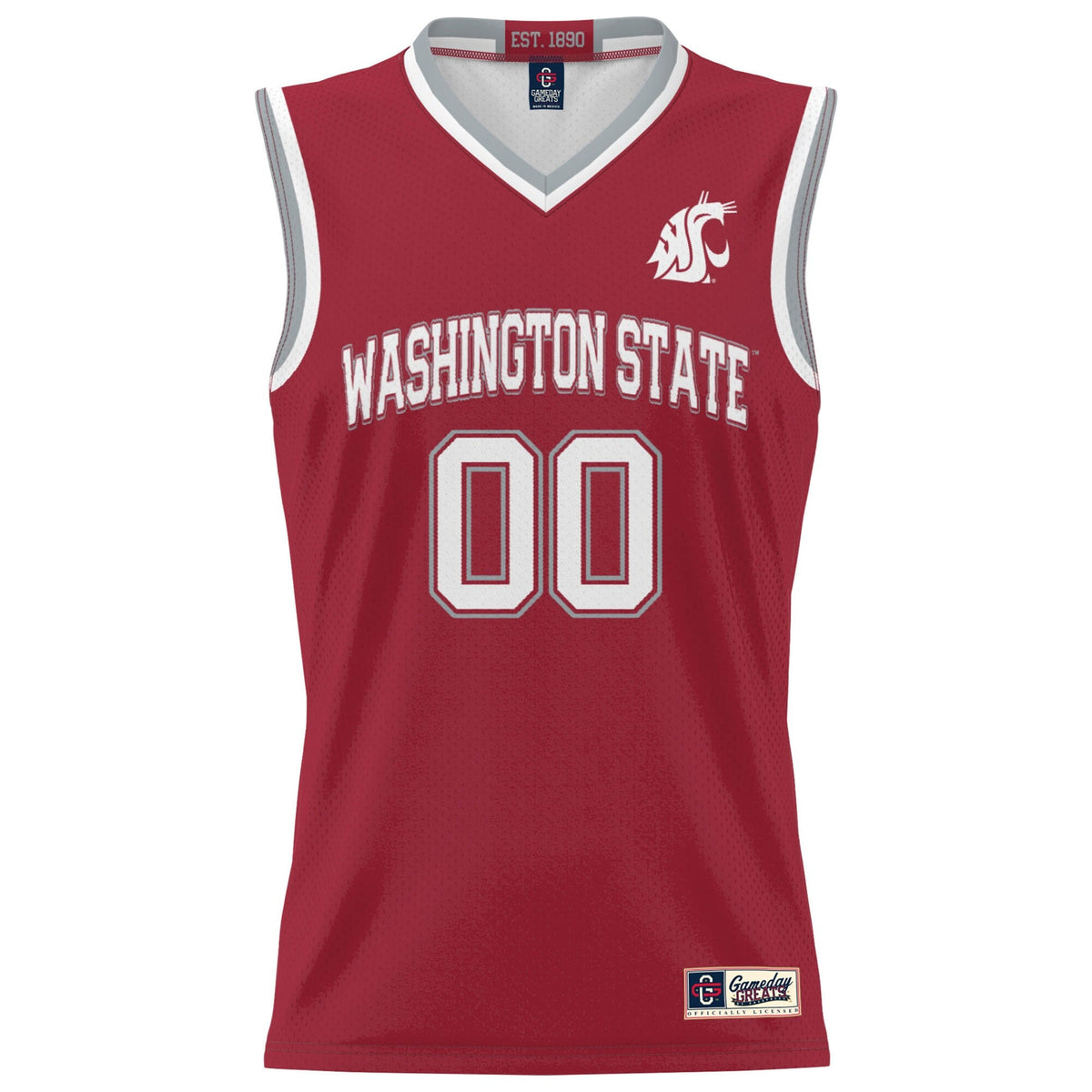 Washington State Cougars NIL Pick-A-Player Basketball Jersey - Crimson