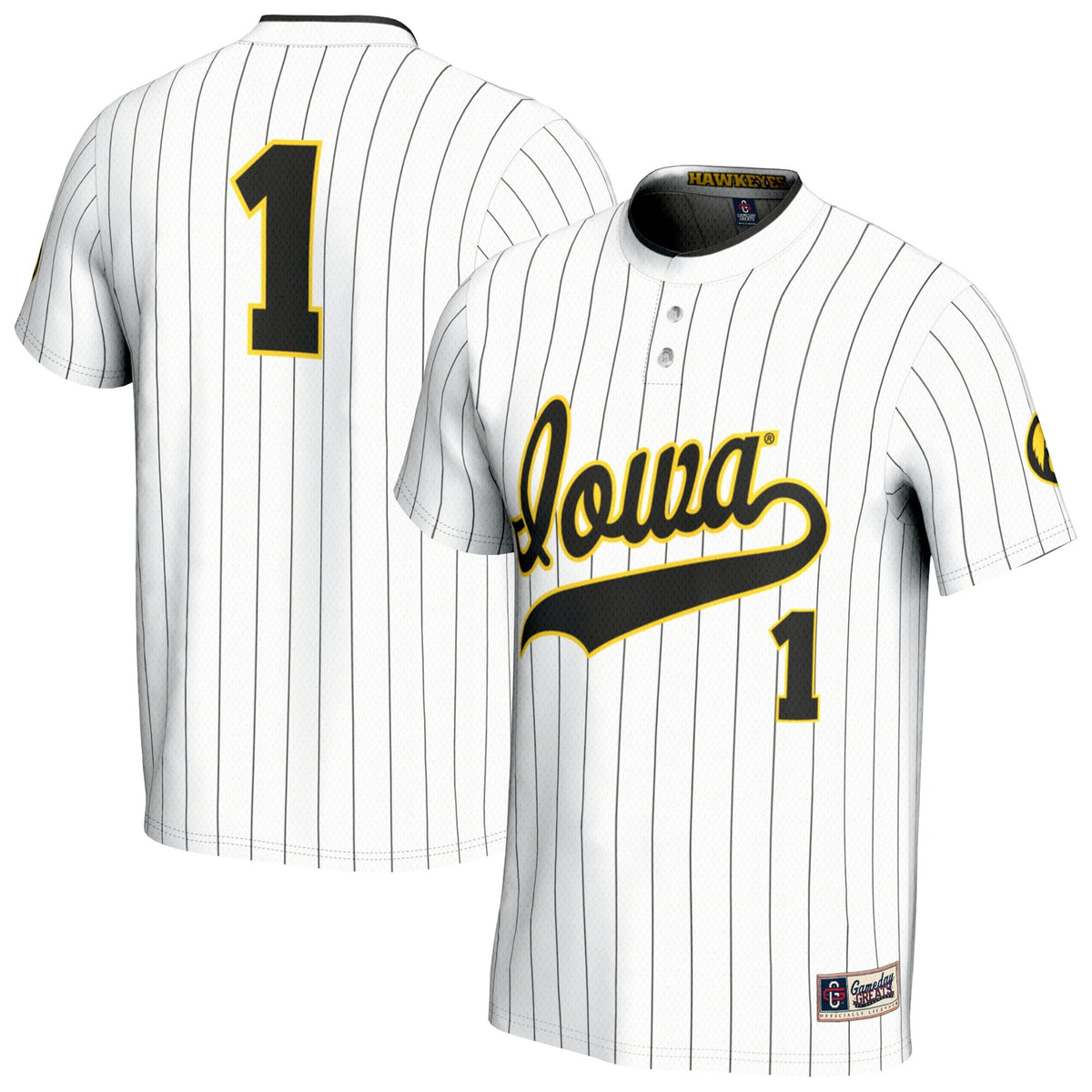 Iowa Hawkeyes Lightweight Softball Fashion Jersey - White
