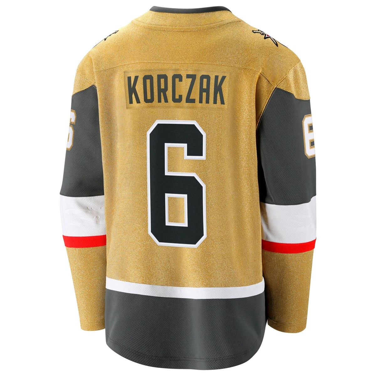 Vegas Golden Knights Kaedan Korczak Gold Home Breakaway Hockey Jersey