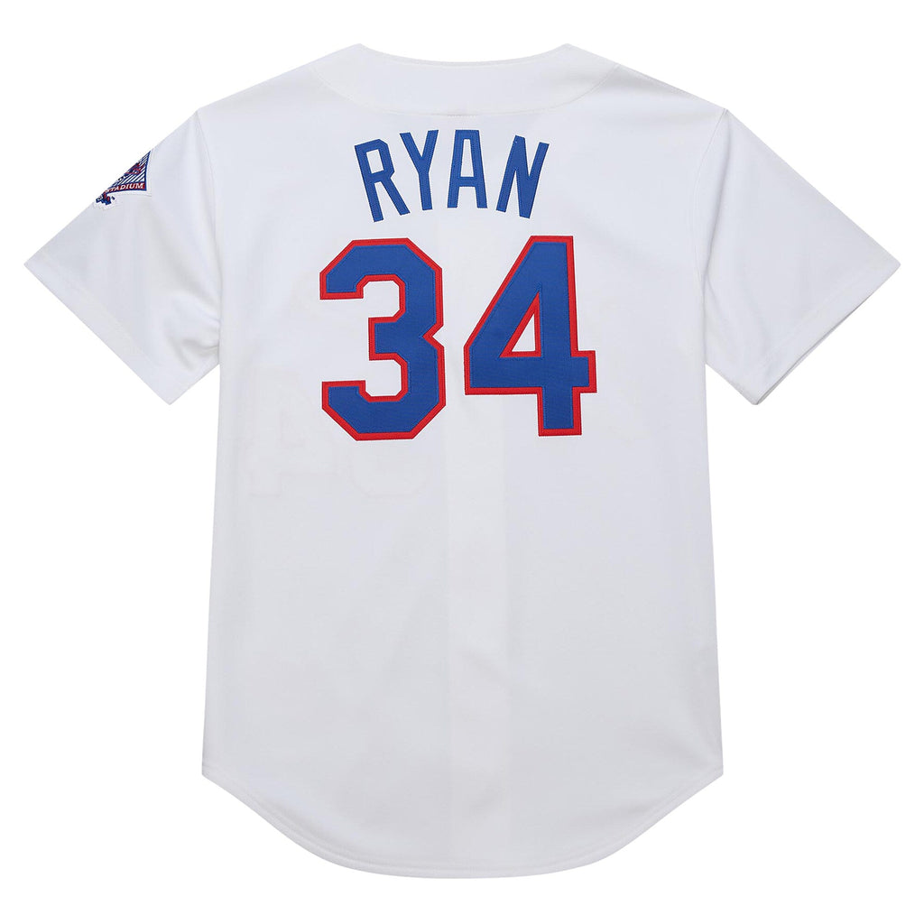 Texas Rangers Nolan Ryan White 1993 Cooperstown Collection Baseball Jersey