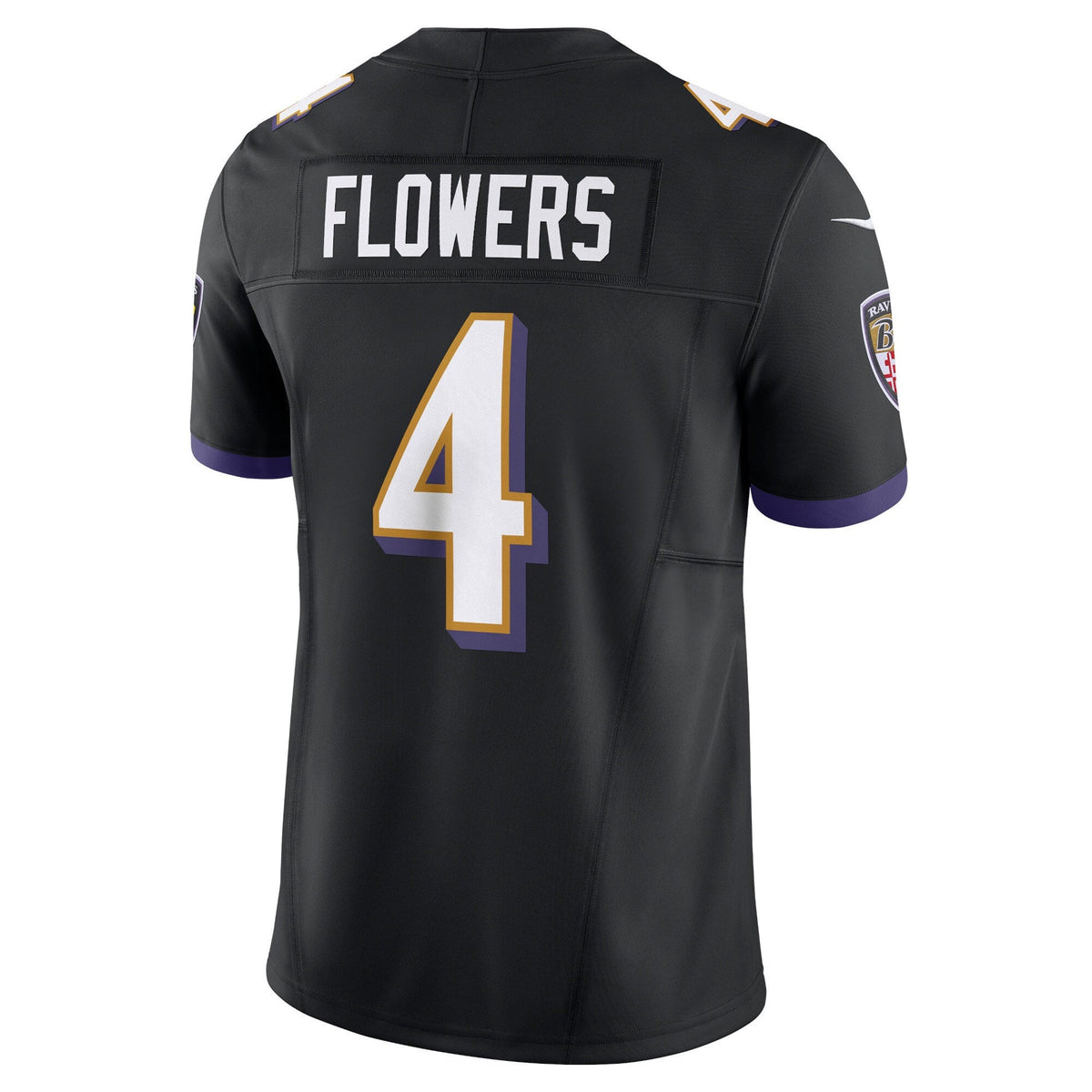 Baltimore Ravens Zay Flowers Black Alternate Vapor F.U.S.E. Limited Football Jersey
