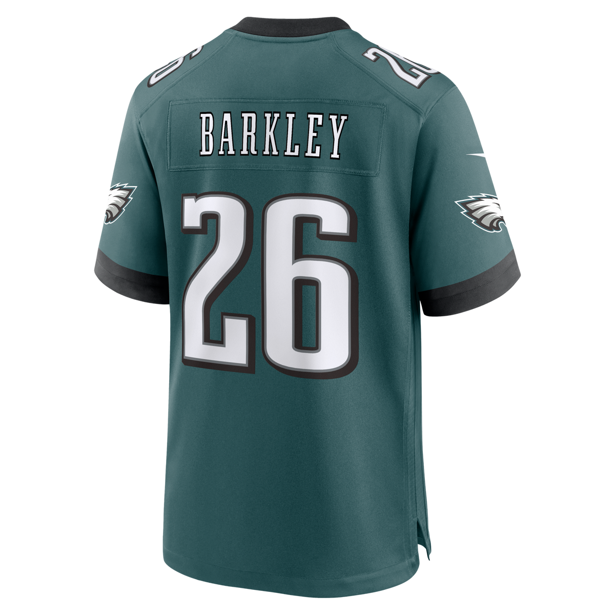 Philadelphia Eagles Saquon Barkley Midnight Green Team Game Football Jersey