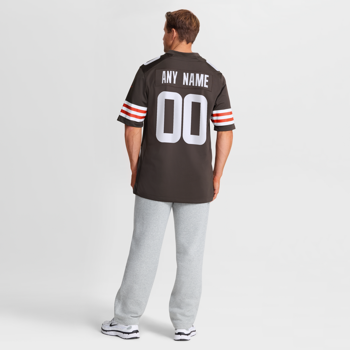 Cleveland Browns Brown Custom Game Football Jersey