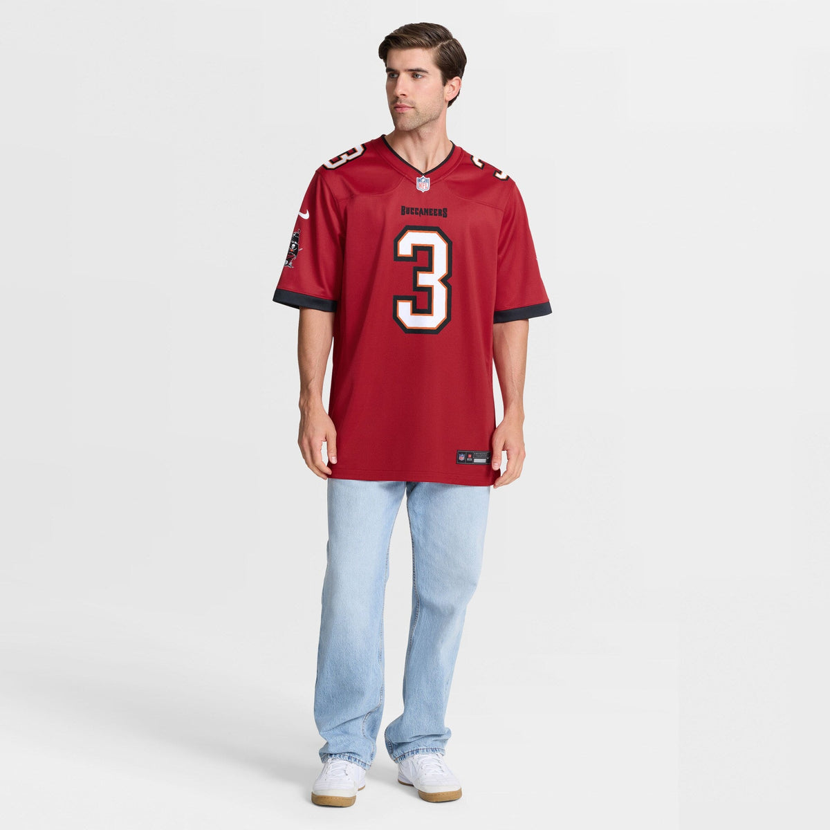 Tampa Bay Buccaneers Rueben Bain Jr. Red 2026 NFL Draft First Round Pick No. 15 Team Game Football Jersey