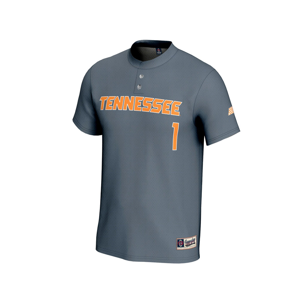 #1 Gray Tennessee Volunteers Lightweight Baseball Fashion Jersey