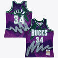 Milwaukee Bucks Ray Allen 2000 Hyper Hoops Swingman Jersey - Purple