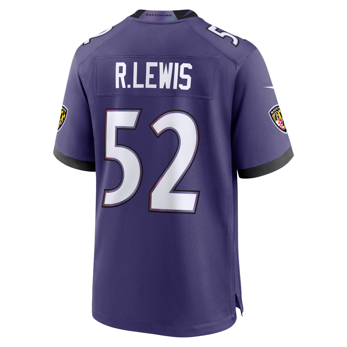 Baltimore Ravens Ray Lewis Purple Team Retired Player Game Football Jersey
