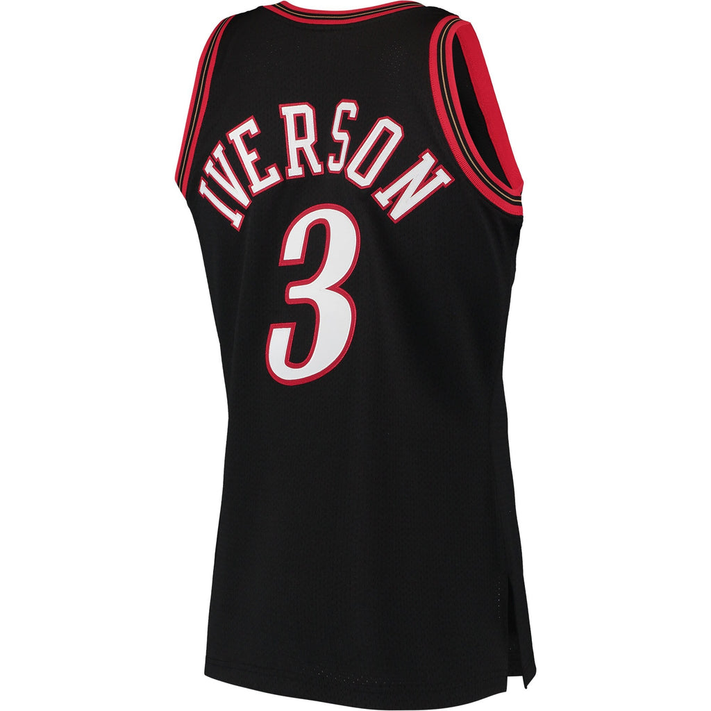 Allen Iverson Black Philadelphia 76ers 1997 Hardwood Classics Jersey
