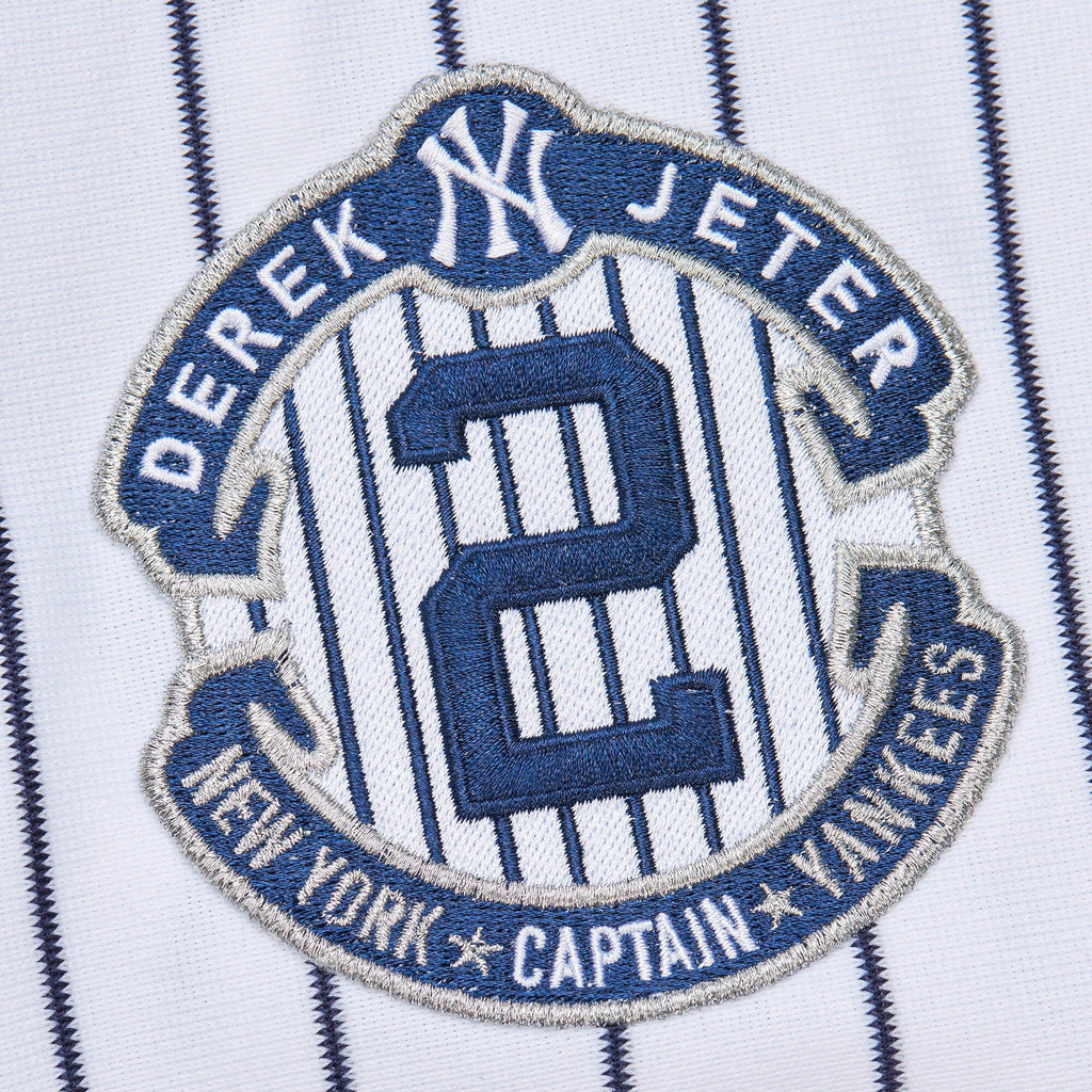 New York Yankees Derek Jeter White 2014 Cooperstown Collection Throwback Baseball Jersey