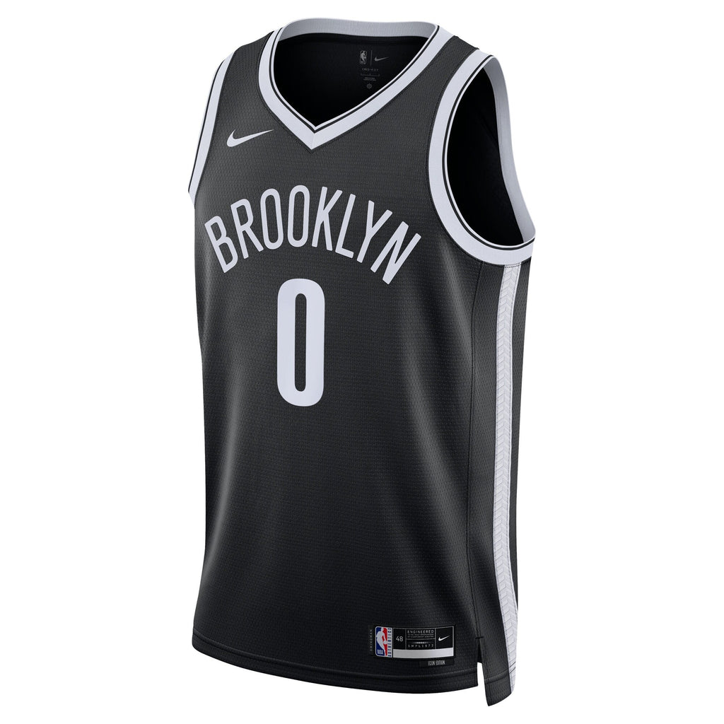 Brooklyn Nets Icon Swingman Jersey - Black - Mikel Brown Jr.