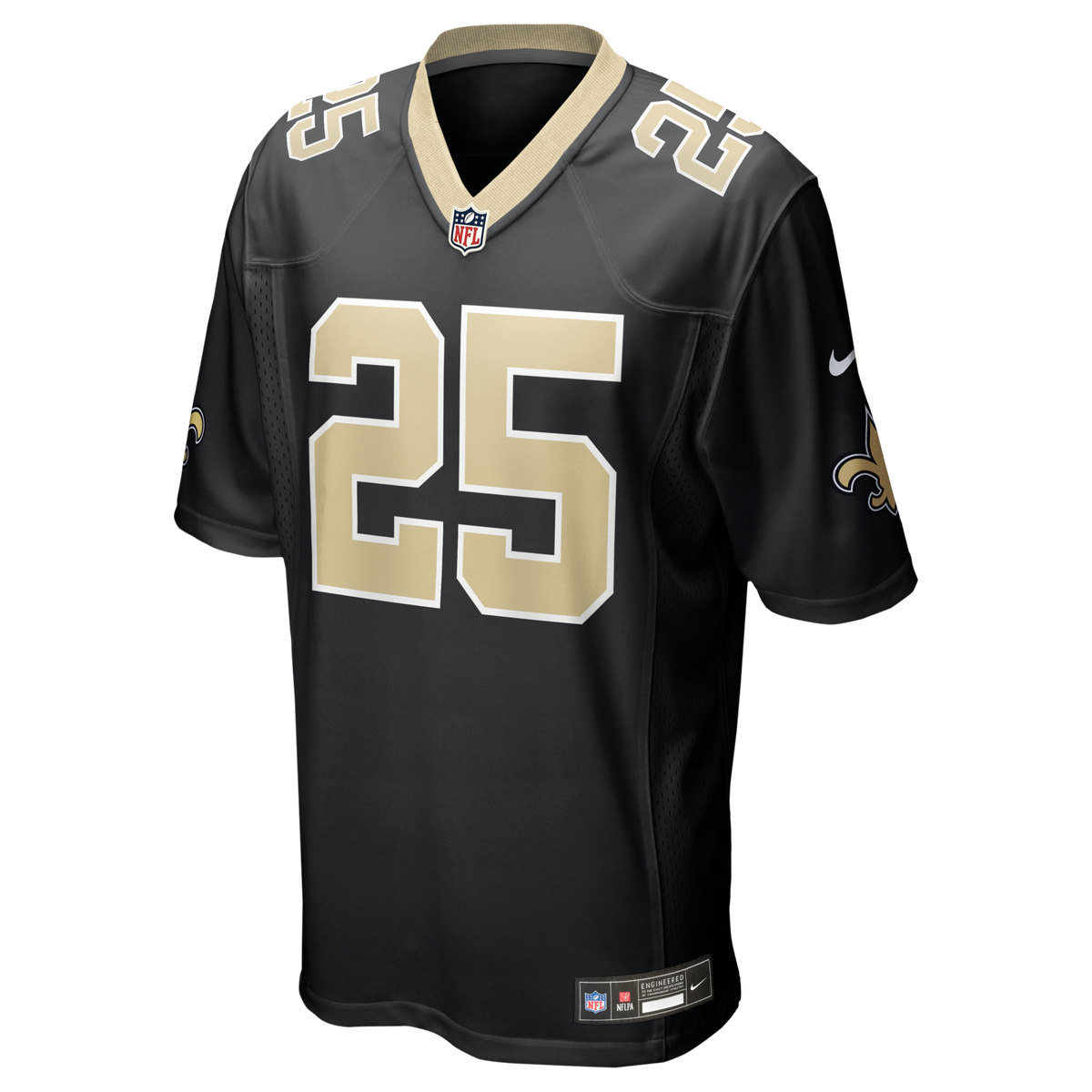 New Orleans Saints Rejzohn Wright Black Team Game Football Jersey