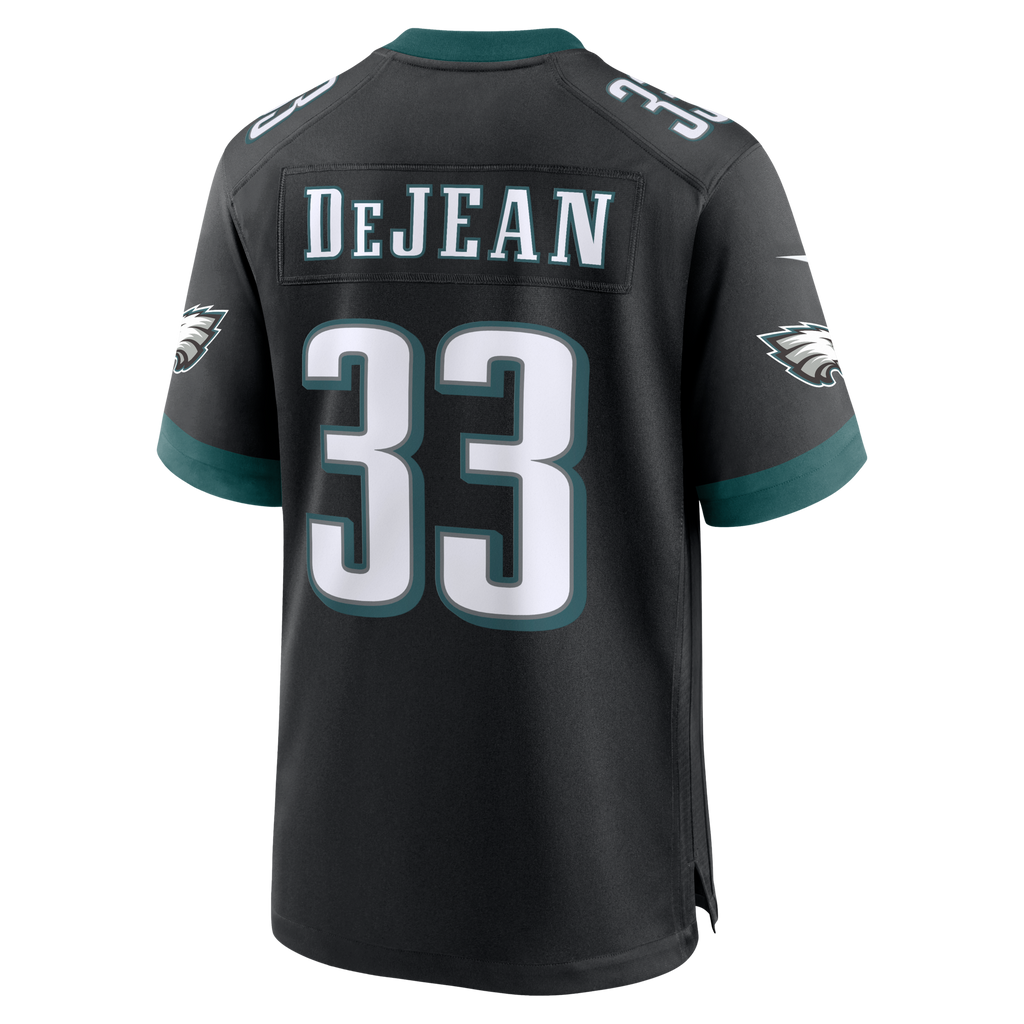 Philadelphia Eagles Cooper DeJean Black Alternate Game Football Jersey
