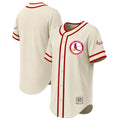 St. Louis Cardinals Stitches Natural Throwback Fashion Baseball Jersey