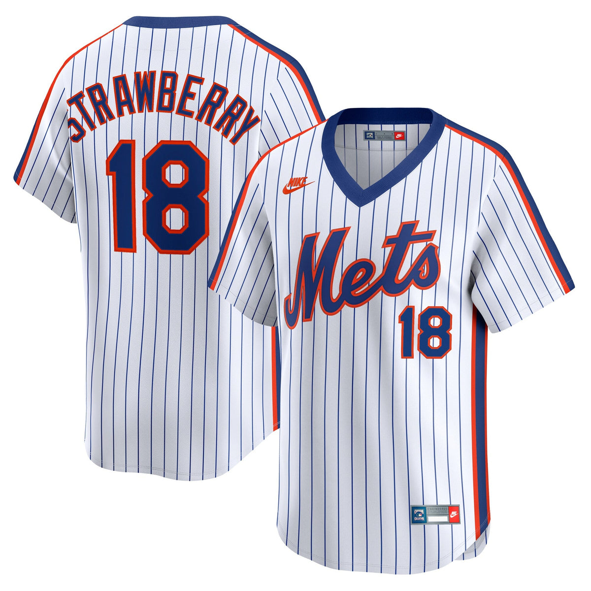 New York Mets Darryl Strawberry White Throwback Cooperstown Collection Limited Baseball Jersey