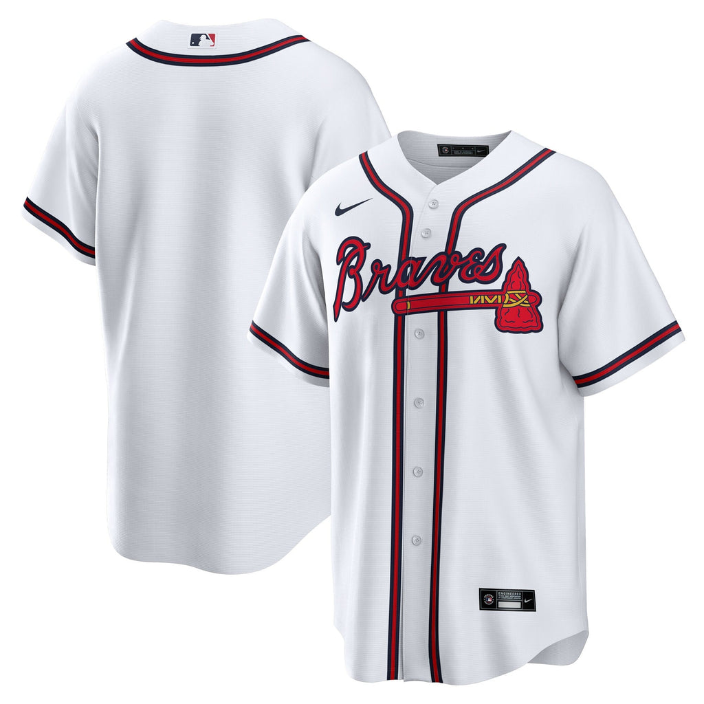Atlanta Braves White Home Big & Tall Replica Baseball Jersey