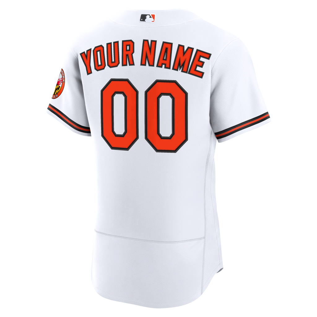 Baltimore Orioles White Home Custom Baseball Jersey
