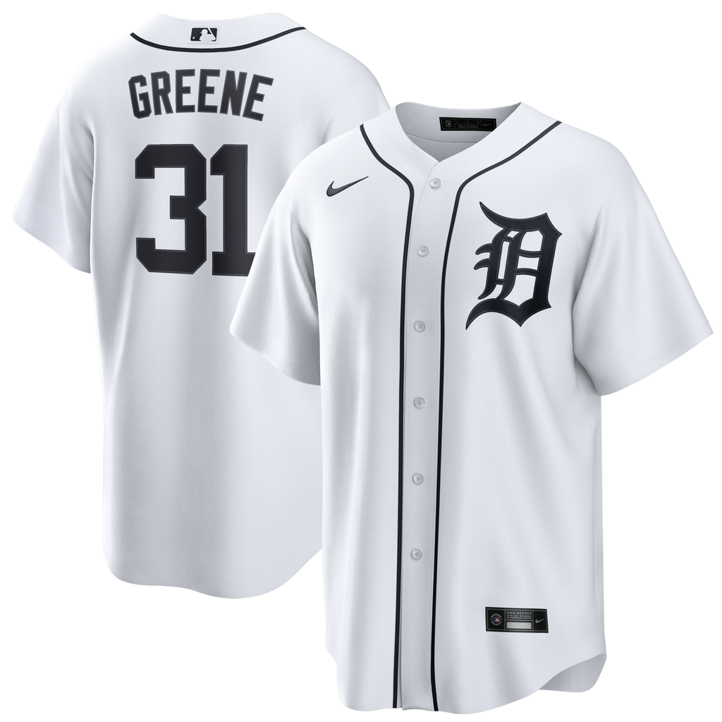 Detroit Tigers Riley Greene White Home Replica Baseball Jersey