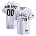 Colorado Rockies White Home Limited Custom Baseball Jersey