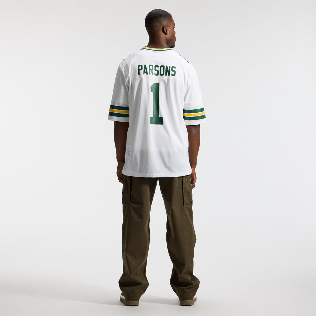 Green Bay Packers Micah Parsons White Game Player Football Jersey