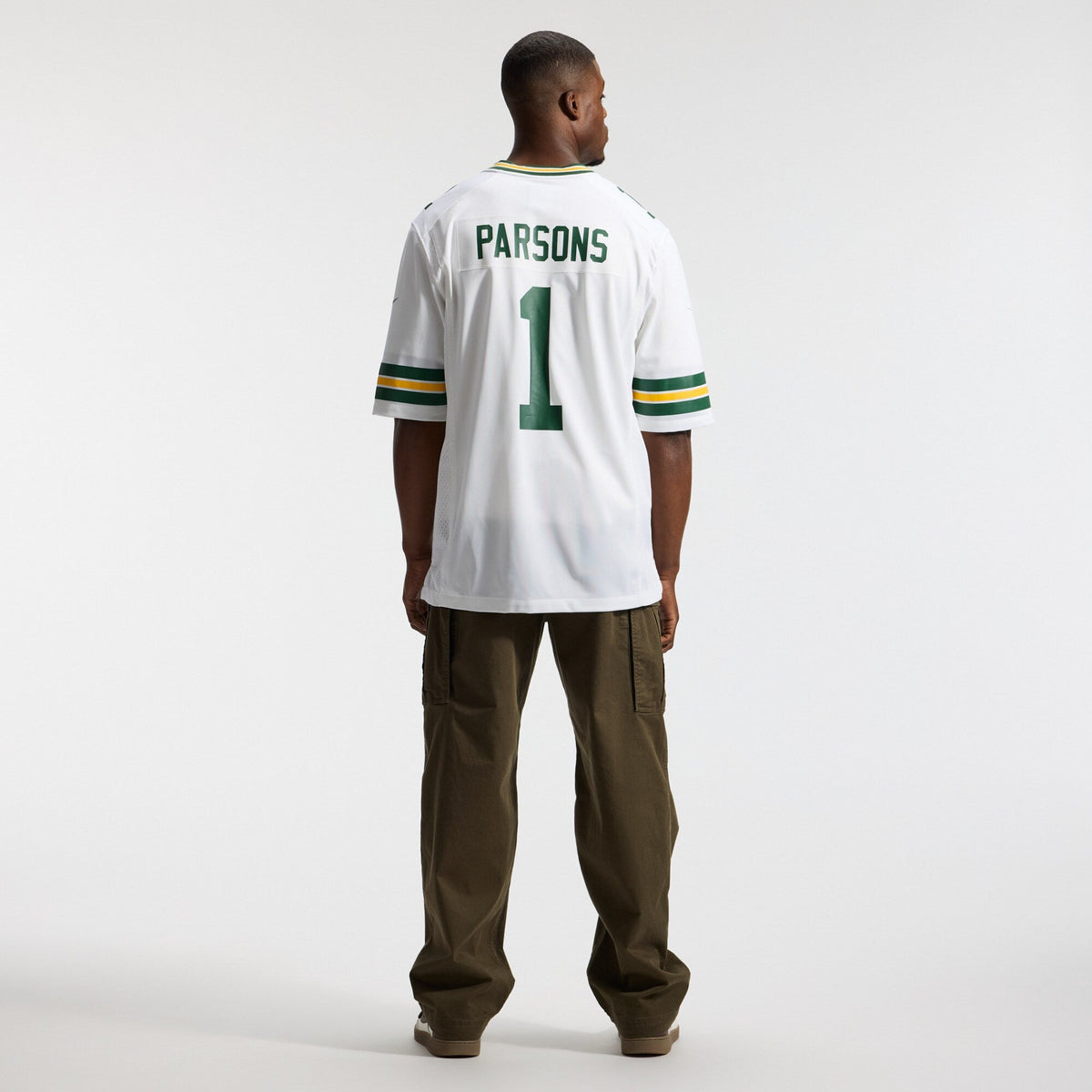 Green Bay Packers Micah Parsons White Game Player Football Jersey
