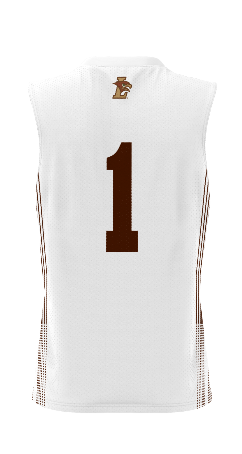 #1 Lehigh Mountain Hawks Lightweight Basketball Jersey - White