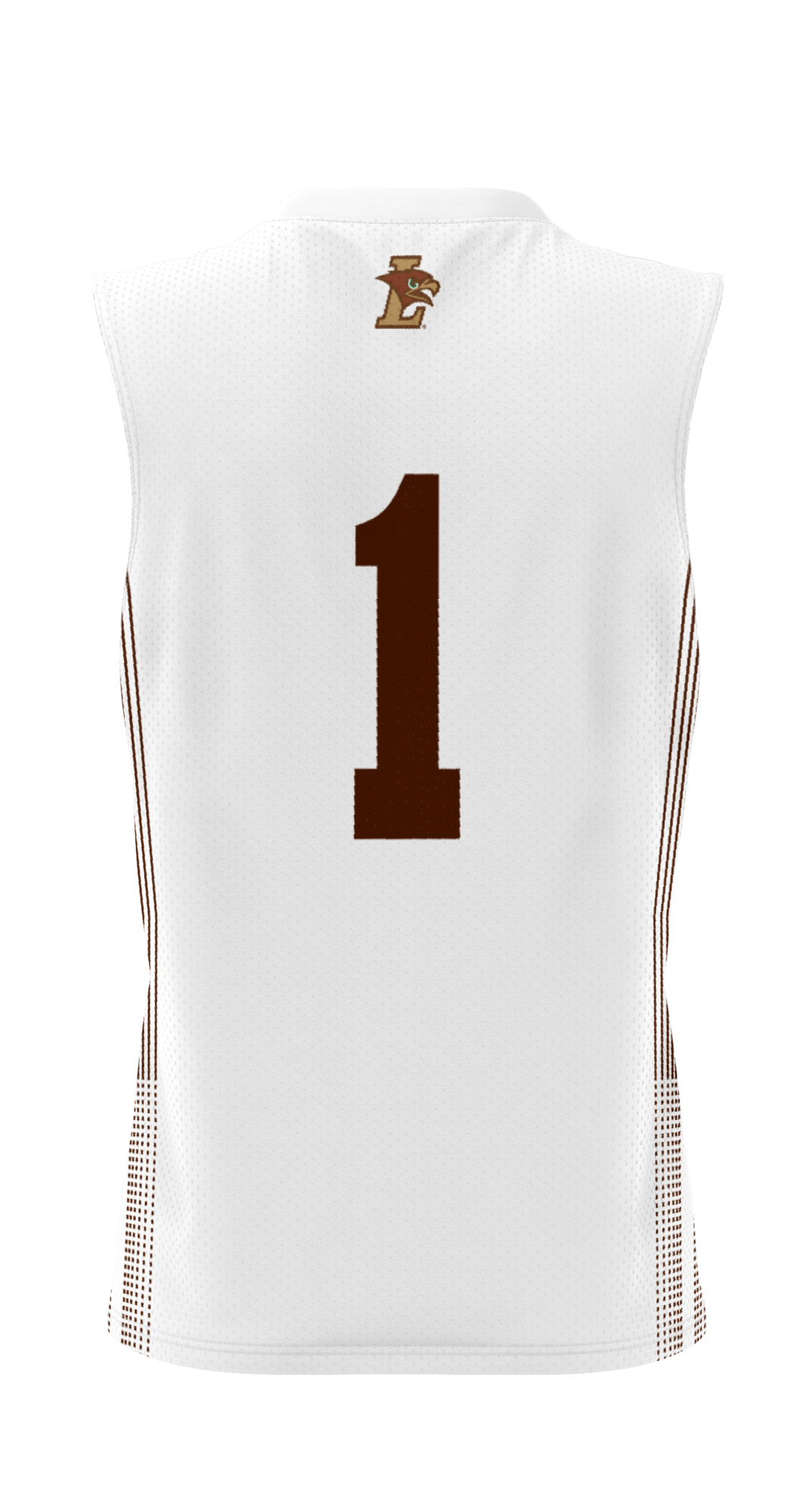 #1 Lehigh Mountain Hawks Lightweight Basketball Jersey - White