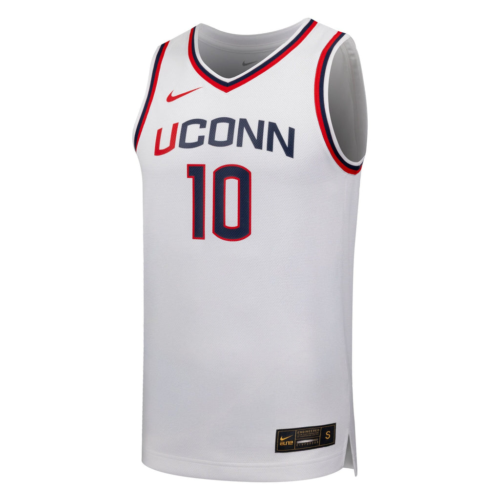 #10 UConn Huskies Replica Basketball Jersey - White